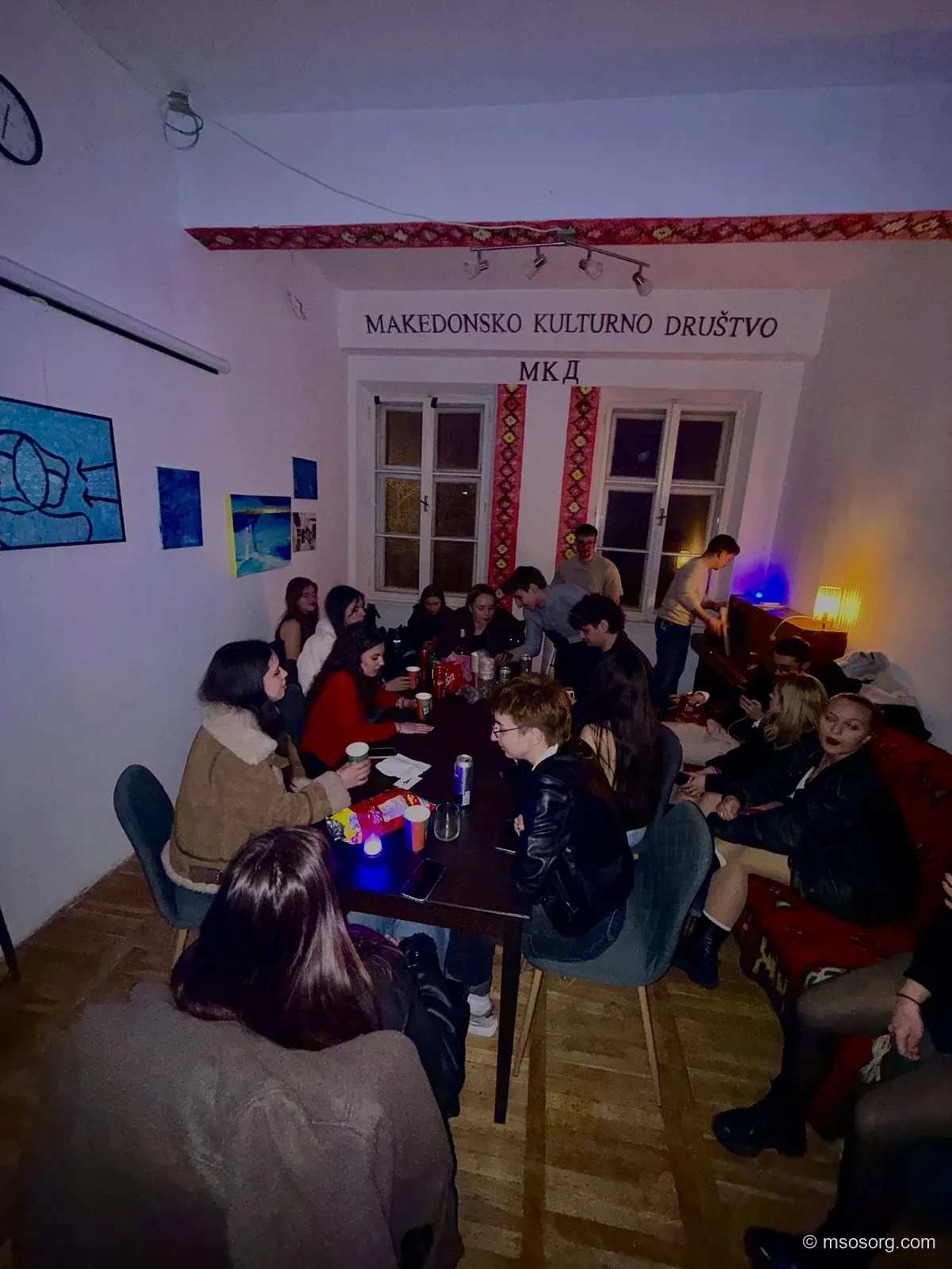A moment from an event at the Hub